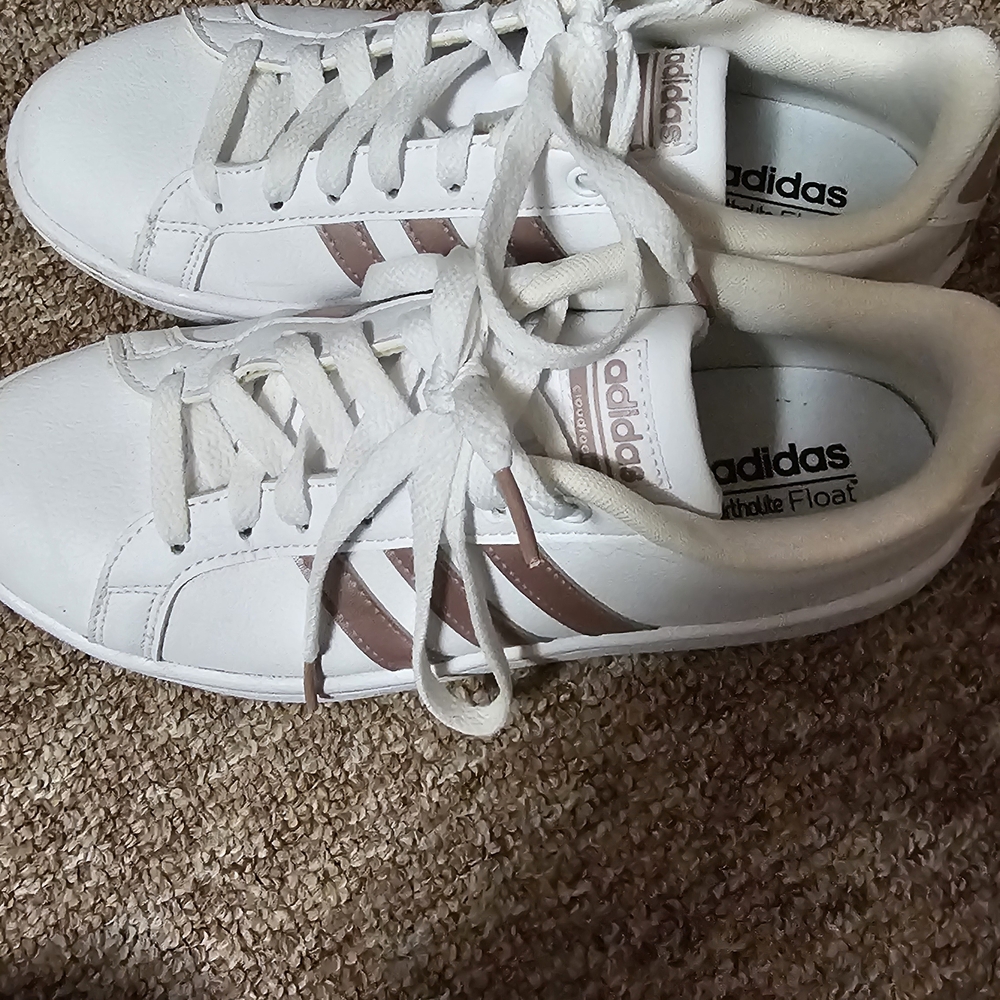 Adidas White and Pink Sneakers